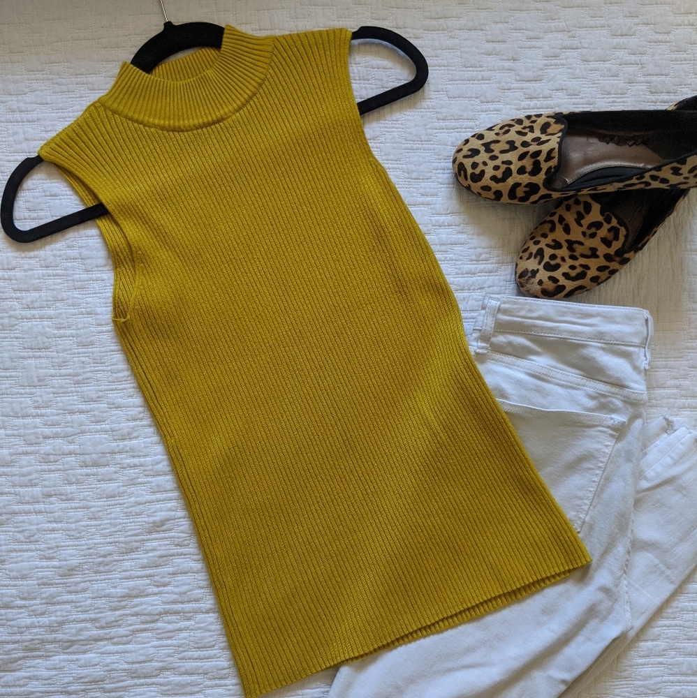 Sleeveless Turtle Neck